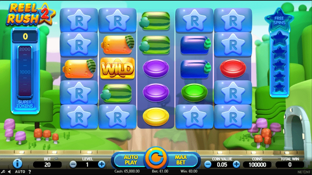 Игровые автоматы «Reel Rush 2» на портале казино Вулкан 24